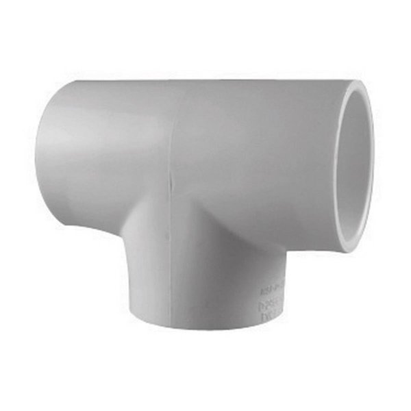 Bissell Homecare PVC 02400 1200 1.25 in. Slip x Slip x Slip PVC Pipe Tee in White, 25PK HO150986